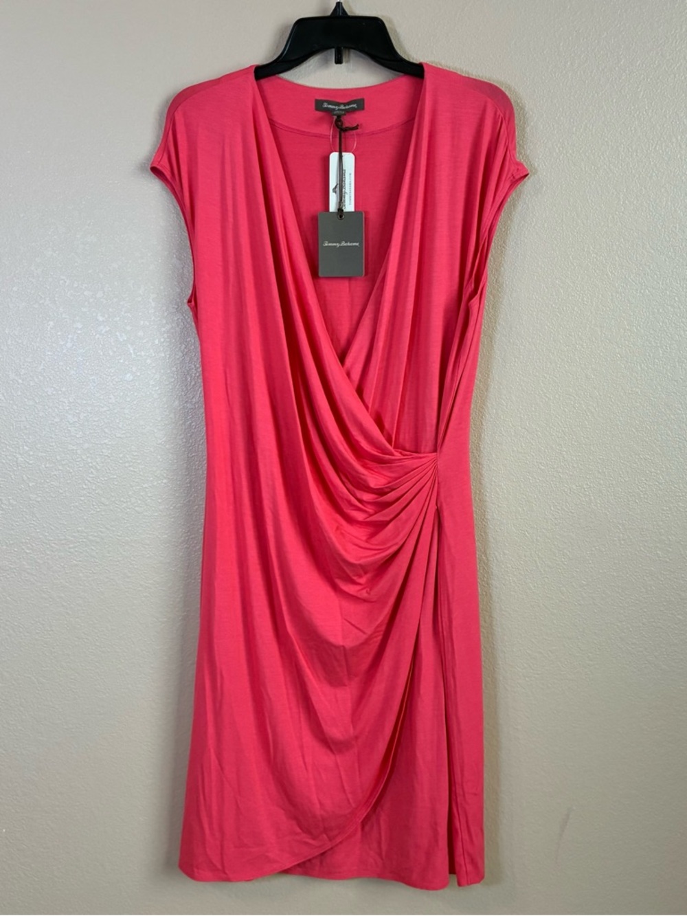 Tommy Bahama Hot Pink‎ Twist-Front Knee Dress